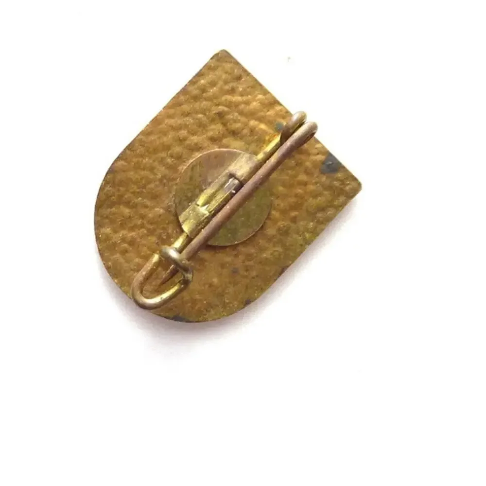 Vintage Schischule Obergurgl Ski School Hat Pin 1930m Austria Enamel Badge